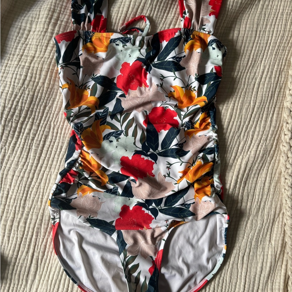 Tropical Floral One Piece Swimsuit
